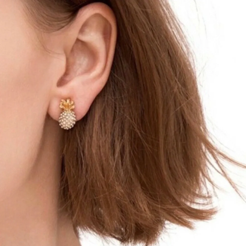 Kate Spade Pineapple🍍Pave Earrings - Picture 8 of 8
